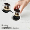 KOKOSIRI Bathroom Sink Drain with Detachable Hair Catcher, Oil Rubbed
