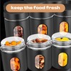 Patelai 6 Pack Kitchen Canisters Set 20 oz Airtight Stainless