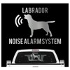 siviwonder Labrador Noise Alarm System Car Sticker Dog Foil Labby