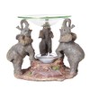 Pacific Giftware Novelty Lucky Elephants Scented Oil Warmer Diffuser Collectible