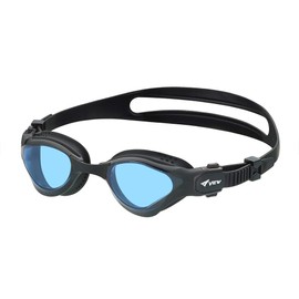 View V2000SA BLBK Swimming Goggles, Made in Japan, Outdoor Triathlon, Racing Goggles, Cushioned, Fina Approved Model, Equipped with SWIPE Anti-Fog Function