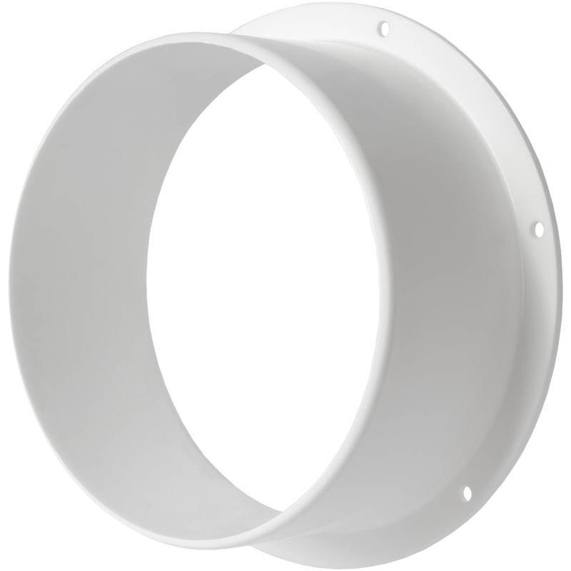 6" Inch / 150 mm Duct Connector Flange, Plastic Straight
