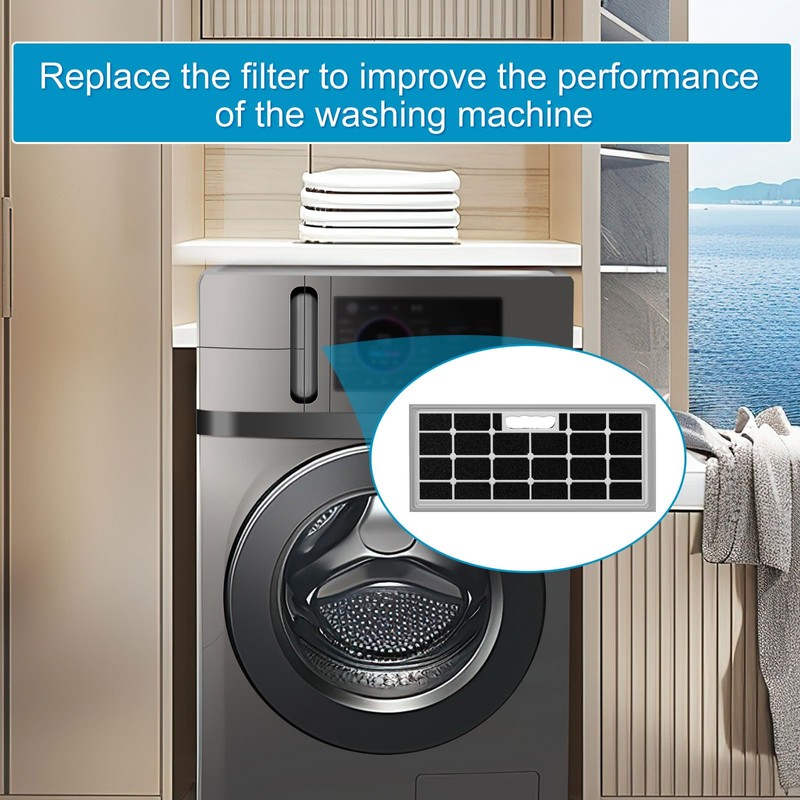 2pcs Lint Foam Filter for GE Profile Washer Dryer Combo