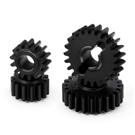 BRKRC Steel 13/24T 14/23T 15/22T Underdrive Portal Gears Set for 1/18 RC Crawler Redcat Ascent-18 Upgrade Parts (14/23T)