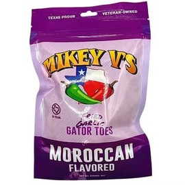 Mikey V's Moroccan "Gator Toes" – Crunchy Deep-Fried Garlic Snacks with Bold Moroccan-Inspired Spices, Savory Gourmet Snack, 3.9oz Bag for Flavor Adventurers