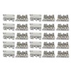 sourcingmap 25Pcs ASK1EN DIN Rail Mount Fuse Holder Terminal Block