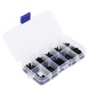 140pcs box M2 Nylon Round Head Cross Screw Hex Nut