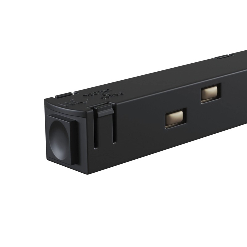 Maytoni Track Lighting Straight Connector for Magnetic Rail Systems, Black,