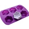 Molde de Silicon en forma de Flor 6 Petalos -