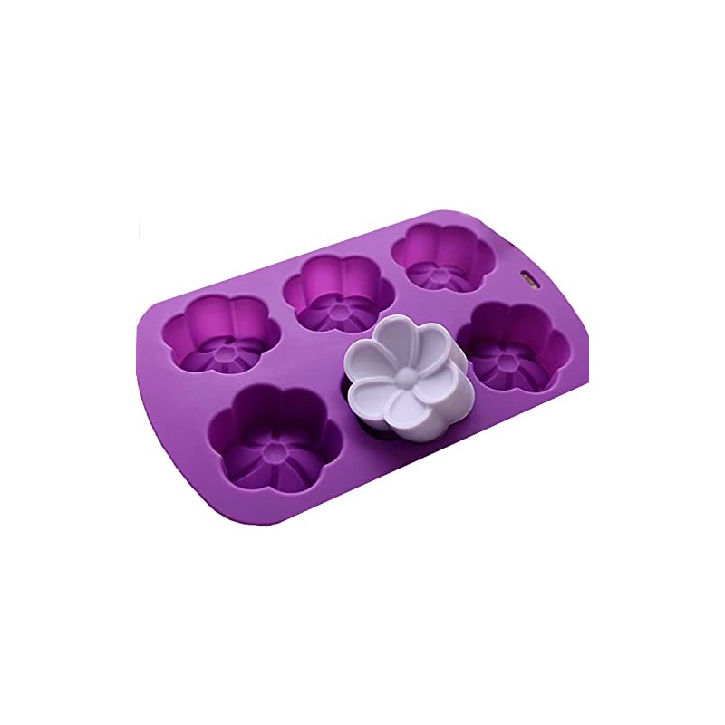 Molde de Silicon en forma de Flor 6 Petalos -