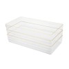 Martha Stewart Set Of 3 Plastic Stacking Desk Drawer Organizers