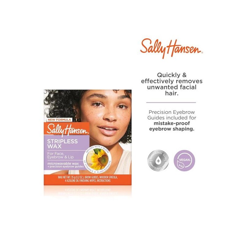Sally Hansen 얼굴, 눈썹, 입술용 샐리 핸슨 스트라이프리스 왁스 키트