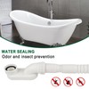Low Profile 1 1/2 P Trap, Flexible Bathtub Shower Drain