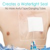 25 Pcs Waterproof Dialysis Catheter Shower Cover + Non-Stick Center