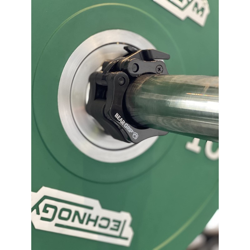 BEAR GRIP Barbell Clamps Collars - Pair of Quick Release