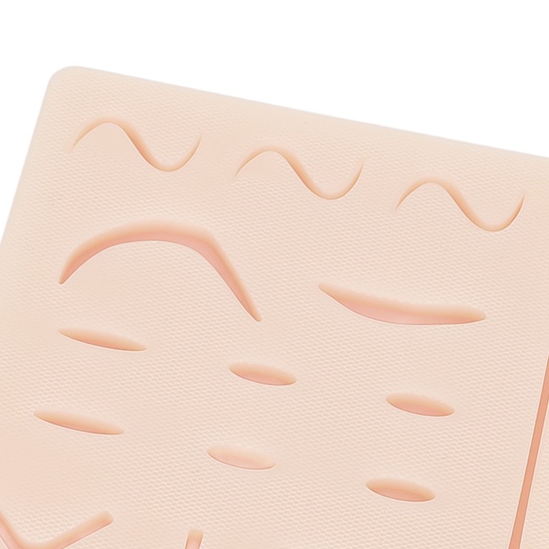 Suture Practice Pad Reusable Silicone Sature Training Skin Pad with