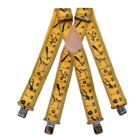 Brimarc Onesize Work Braces - Yellow Tape Measure 2"/50mm