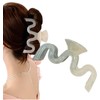 Herbeluemily Hair Clip, Hair Claw, Ducker, Large, Ribbed Hair Claw,