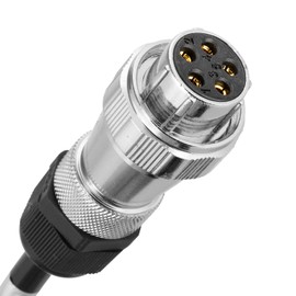 DALLUX Heavy Duty Vehicle Coil Trailer Cable with 2 Channel 4 PIN AV Connector Disconnect Kit for Truck Caravan Motor Home Backup Security Camera Monitor System