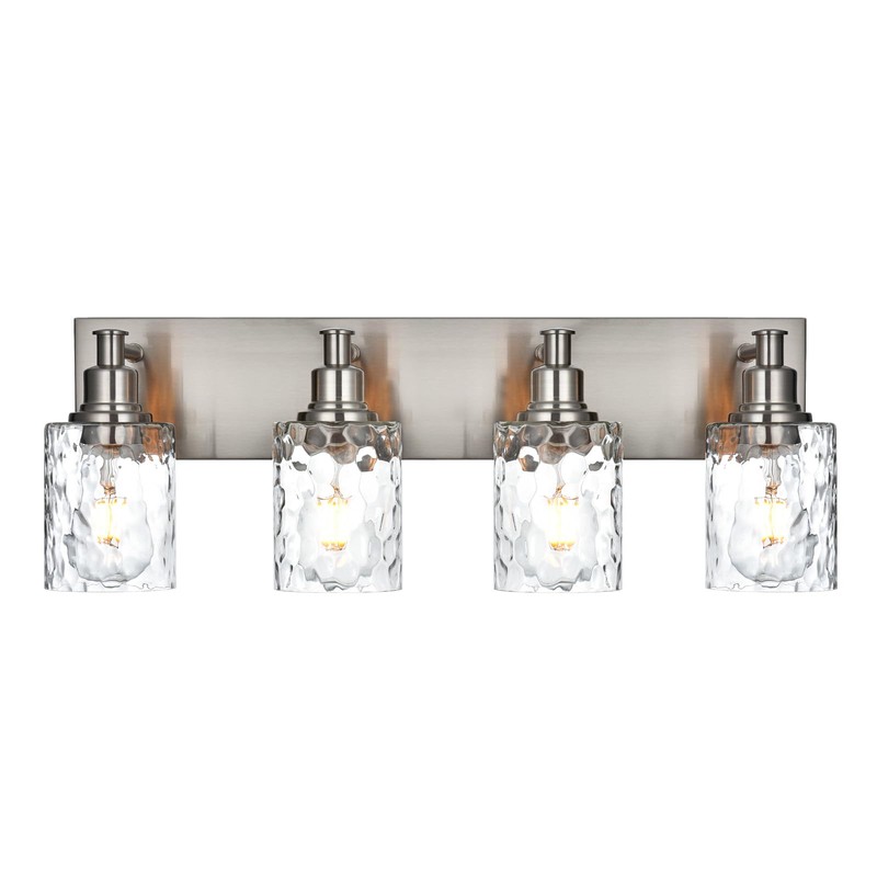 BONLICHT Modern Bathroom Light Fixtures in Brushed Nickel Finish, 2