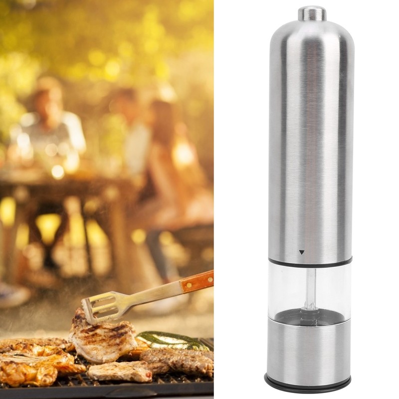 Electric Salt Pepper Grinder Stainless Steel Automatic Battery Operated Spice