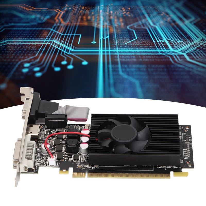 Graphics Card 589MHz Core Frequency 512MB GDDR3 Heat Dissipation VGA