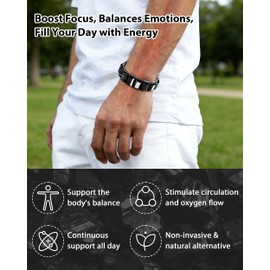 Trinckle Hematite Bracelet, Natural Hematite Stone Magnetic Bracelets