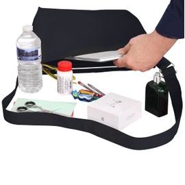 IMFAA Hobo Bag Women Canvas Handbag Crossbody Bag Large Capacity Zipped Shoulder Bag Ladies Large Cotton Tote Handbag Girls Shopping Bag (Black Pack-1)