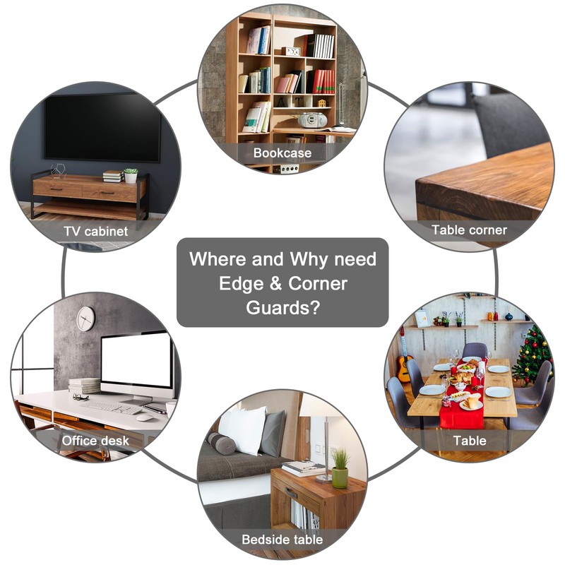 Table Corner Protectors, 10 Pack Foam Corner Cushion Protector, Edge