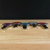 5 Key Set Zebra Epoxy Nickel Plated House Keys Compatible