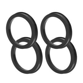 TUCKBOLD Car Wheel Hub Centric Rings Durable Wheels Center Shaft Shock Absorbing Hubrings Black 4 Pcs OD 75.1mm to ID 60.1mm Polycarbonate