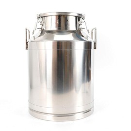 50L/13.3 Gallon Stainless Steel Milk Can - Heavy Duty Milk Jug Milk Bucket Wine Pail Bucket Bottle SS Liquid Container Storage W/Independent Embedded Silicone Sealed Lid Easy to Open and Use
