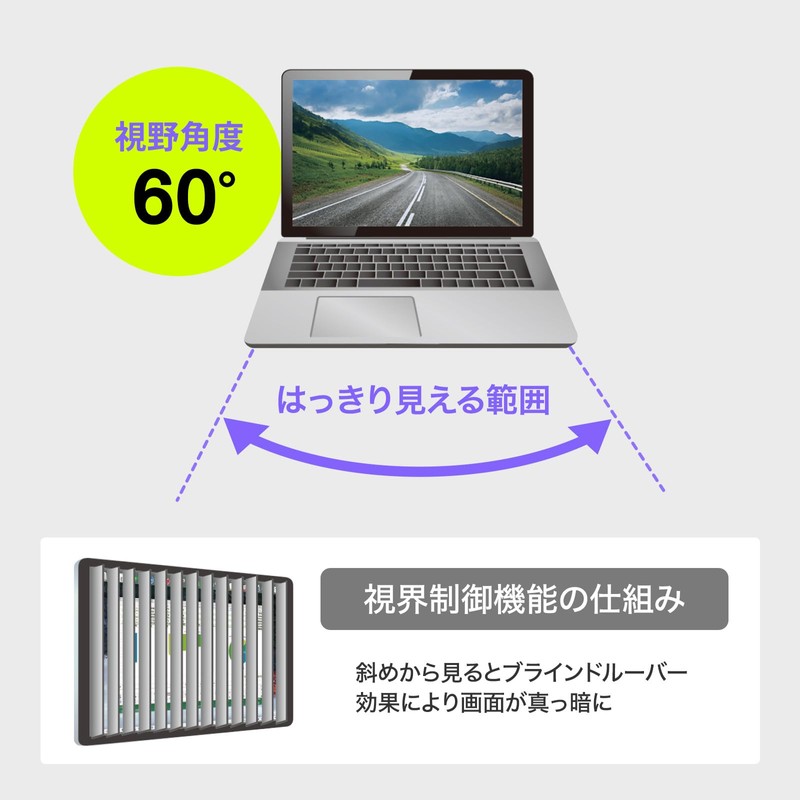 Sanwa Supply CRT-PFNG160W 16" Wide (16:10) Privacy Filter