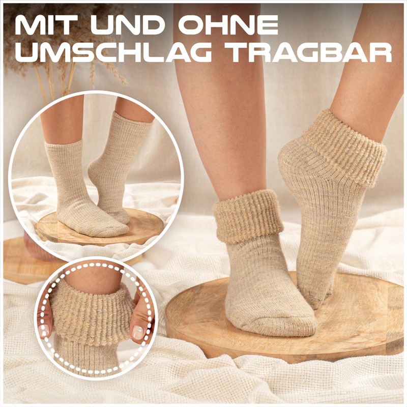 MOUNTREX® Alpaca socks, wool socks for men and women, winter
