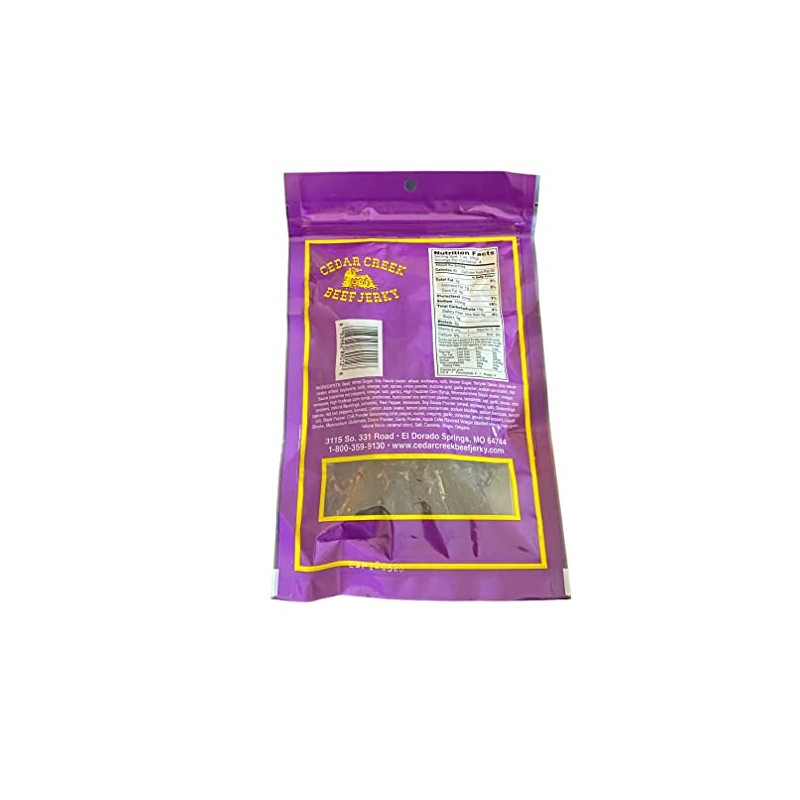 Cedar Creek Beef Jerky (Hot-T-Yaki) 4 Ounce Pack