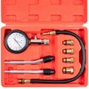 ZENWORYS 8Pcs Petrol Engine Cylinder Compression Tester Kit Gauge Tool