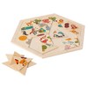 Hess 14929 Wooden Mosaic Tile Jungle Puzzle Baby Toy, Multi-Color