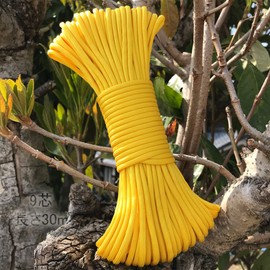 Paracord, 0.16 inch (4 mm), 9 Cores, Tent Rope, 66.3 ft (30 m), Guy Line, Load Capacity 617.3 lbs (280 kg), Tent Guy Rope, Parachute Cord, Outdoor Rope, Outdoor Use, DIY Knitting, Pet Collars and