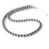 GOLD STONE Terahertz Mineral Necklace, Genuine, 0.2 inch (6 mm),