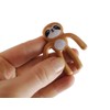 Curious Minds Busy Bags 12 Tiny Bendable Sloth Figurines -