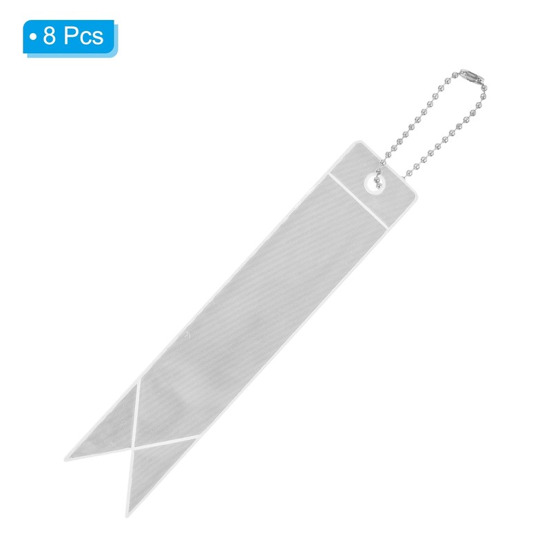 PATIKIL Safety Reflector, 8 Pack Reflector Pendant Reflective Safety Keychain