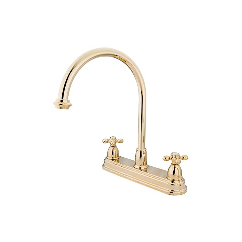 Kingston Brass KB3742AX Restoration 8-inch Centerset Kitchen Faucet without Sprayer,