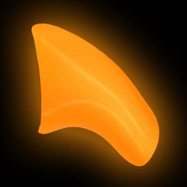 Purrdy Paws 100-Pack Soft Nail Caps for Cat Claws Orange Glow-in-The-Dark (Medium)