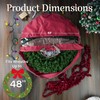 Wreath Storage Container - Canvas Bag with Clear Window and