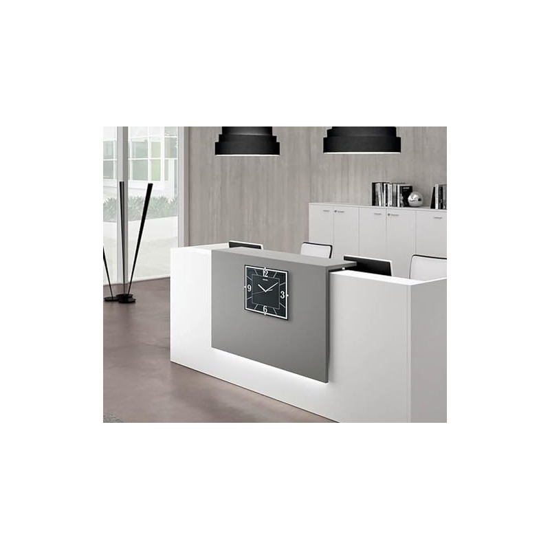 Seiko Lanvin Non Ticking Wall Clock, Black, 11 Inch