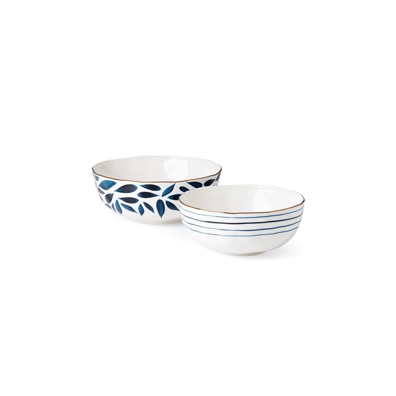Lenox Blue Bay 2-Piece Nesting Bowl Set, 5.51