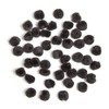 Acrylic Pom Poms - Black - .75 inch - 45