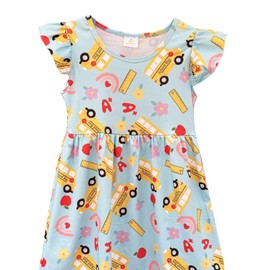 igffyrq Toddler Girls Back to School Dress,Girls School Outfits 4T