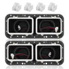 TODO Headlight Housing Base with Chrome Dual Headlight Bezel Compatible
