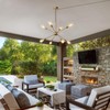 HOXIYA DIMMABLE 26.3" Modern Plug in Sputnik Chandelier with Cord,